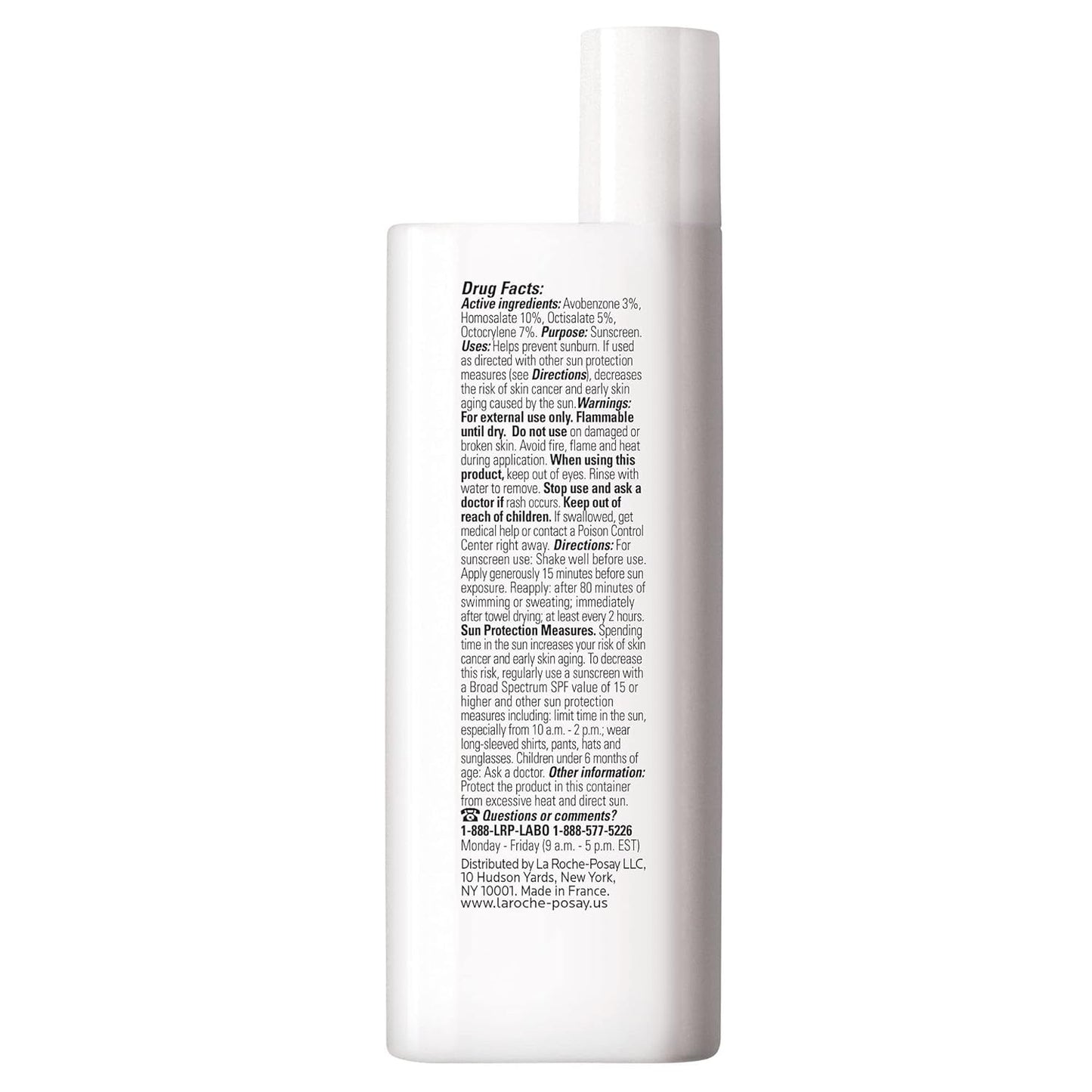 La Roche-Posay Anthelios Light Fluid Facial Sunscreen SPF 60, Lightweight Sunscreen For Face, Fluid Texture, Broad Spectrum SPF + Antioxidants, Oil Free & Oxybenzone Free, Travel Size 1.7 Fl. Oz.